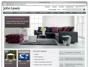 John Lewis homepage